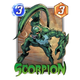 Scorpion's card.